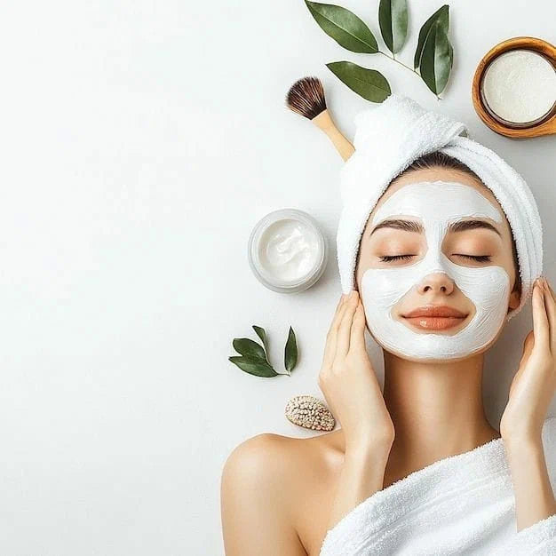 Skincare banner showcasing moisturizers, serums, and cleansers for healthy, radiant skin
